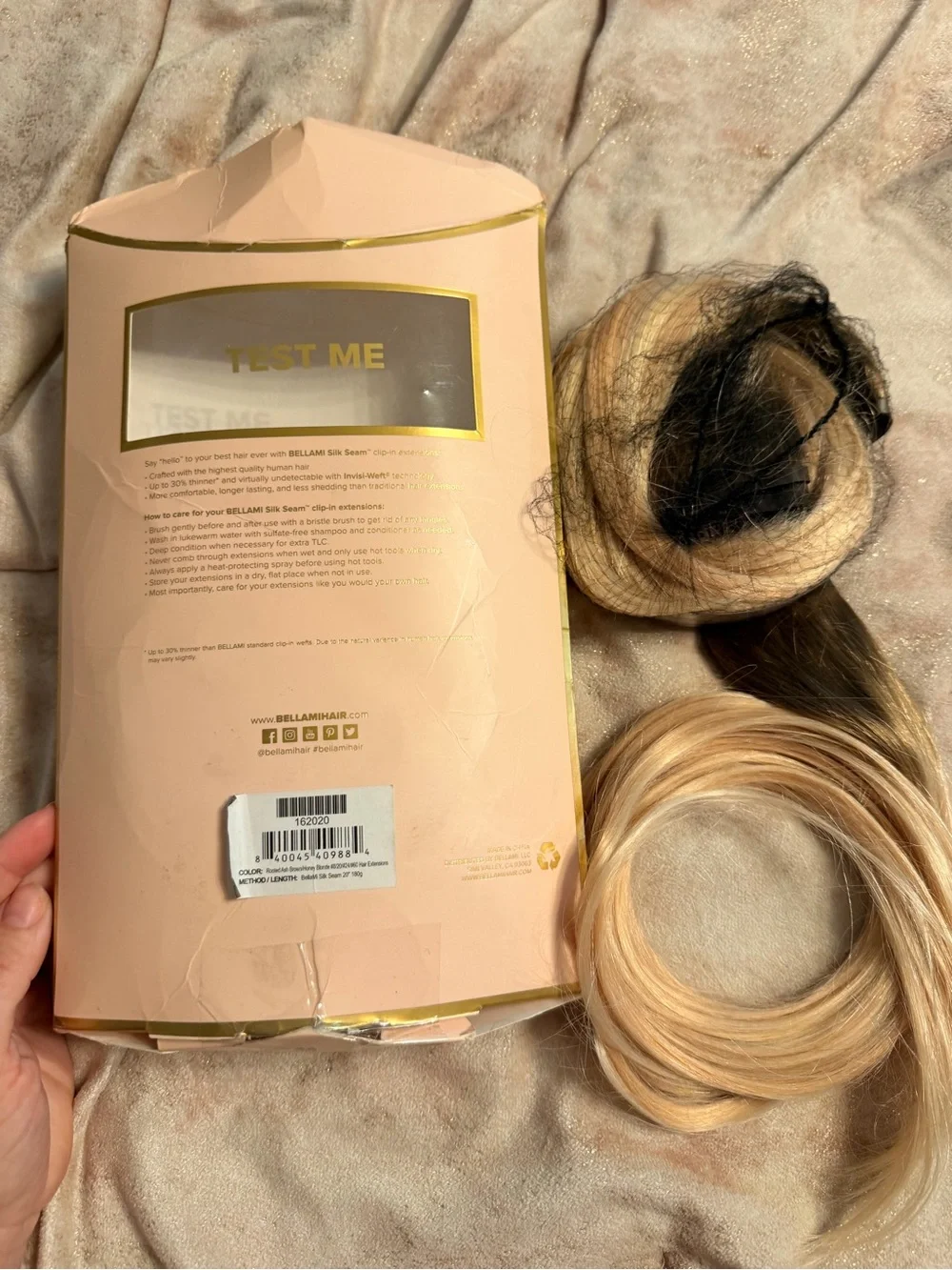 BELLAMI Rooted Ash Blonde/Honey Blonde #8/#20/#24/#60 Clip ins NEW Ext 20” 180g